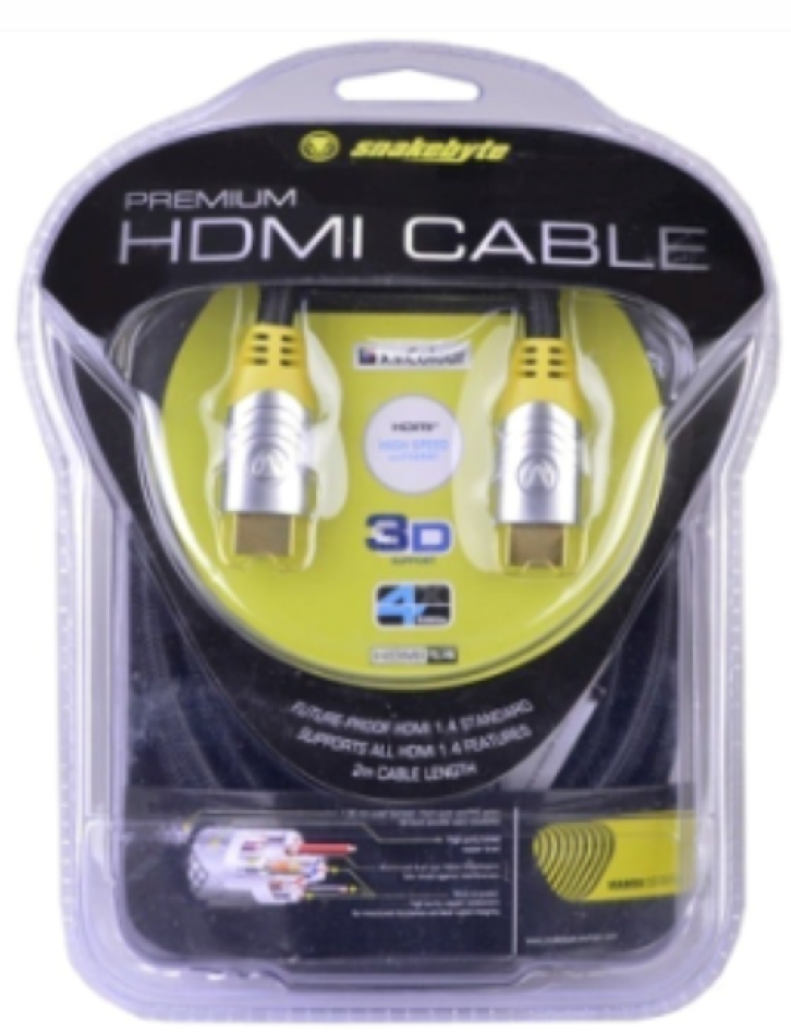 Snakebyte Mamba Premium Black 4K 6ft HDMI Cable