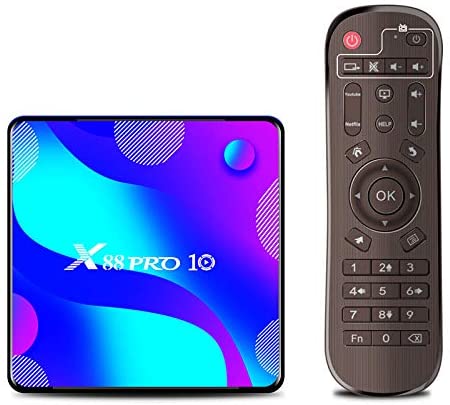 X88 Pro 10 Android 11 TV Streaming 4K Media Box 4GB RAM and 32GB ROM