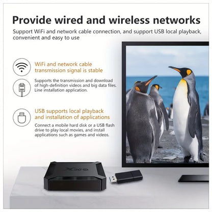 X96Q 4K Android 10 Smart Streaming Media Player 2G RAM – 16G ROM