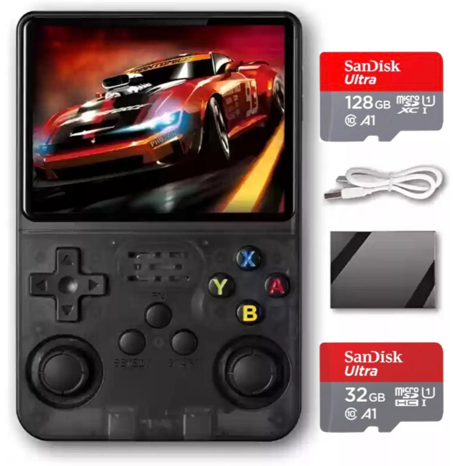 Fully Loaded R36S ArkOS Retro Handheld Game Console with Dedicated ROM and OS microSD Cards