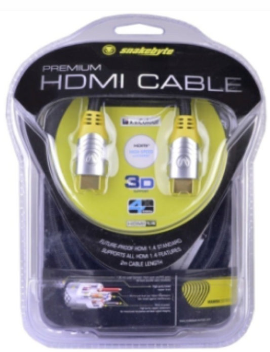 Snakebyte Mamba Premium Black 4K 6ft HDMI Cable